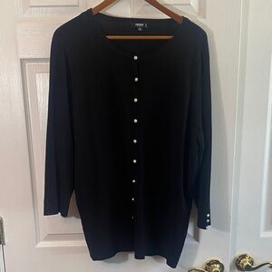 Premise Studio Black Knit Top dressy